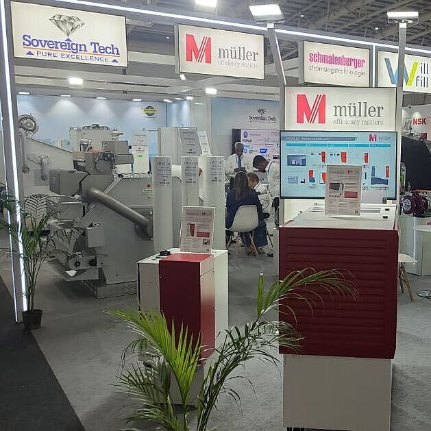 Mueller Exhibition stand at IMTEX 2025 with Sovereign Tech